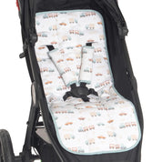 Reversible Pram Liner - Trucks