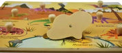 2 in 1 Dinosaur Peg Puzzle