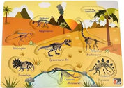 2 in 1 Dinosaur Peg Puzzle