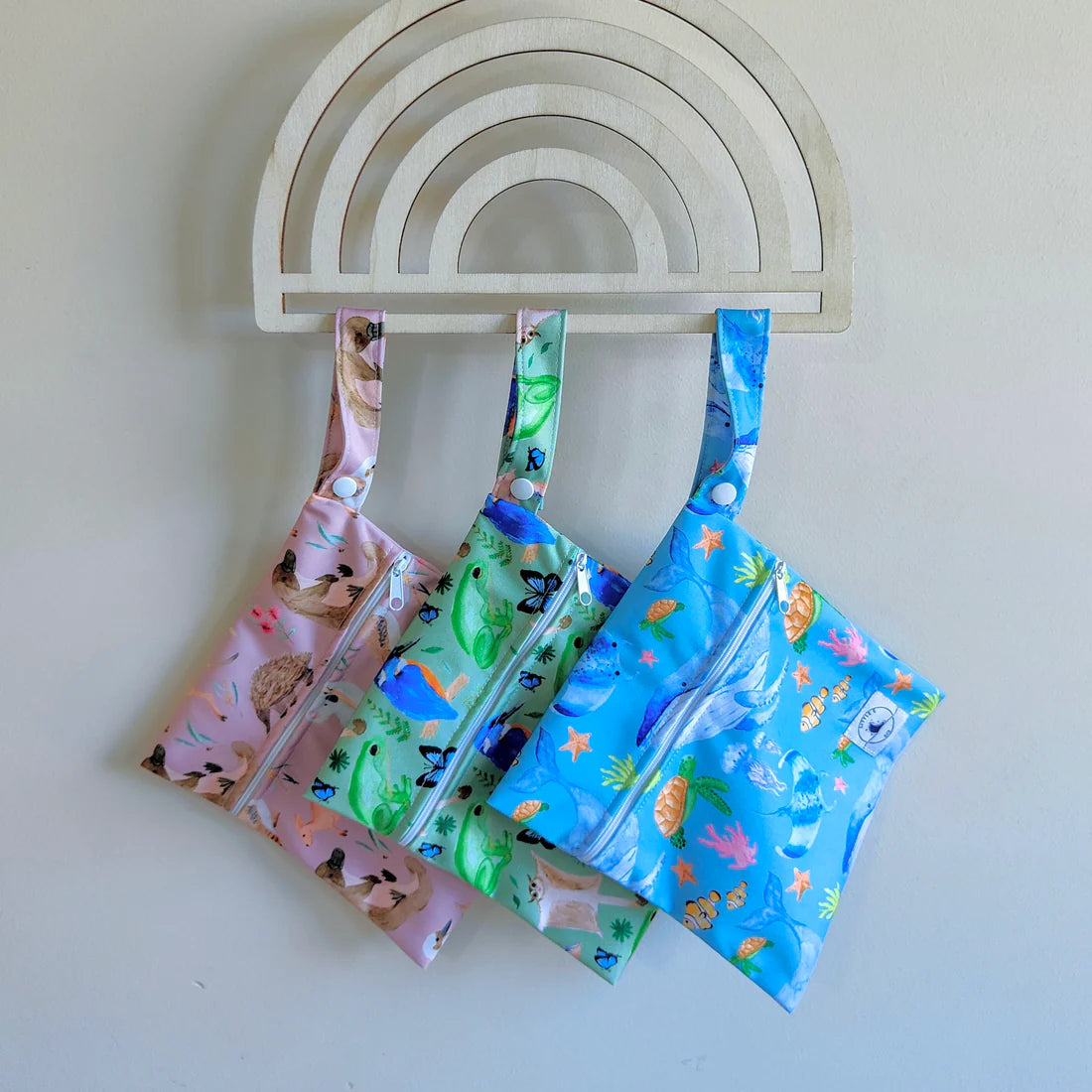 Reusable Mini Wet Bag - Australian Animals