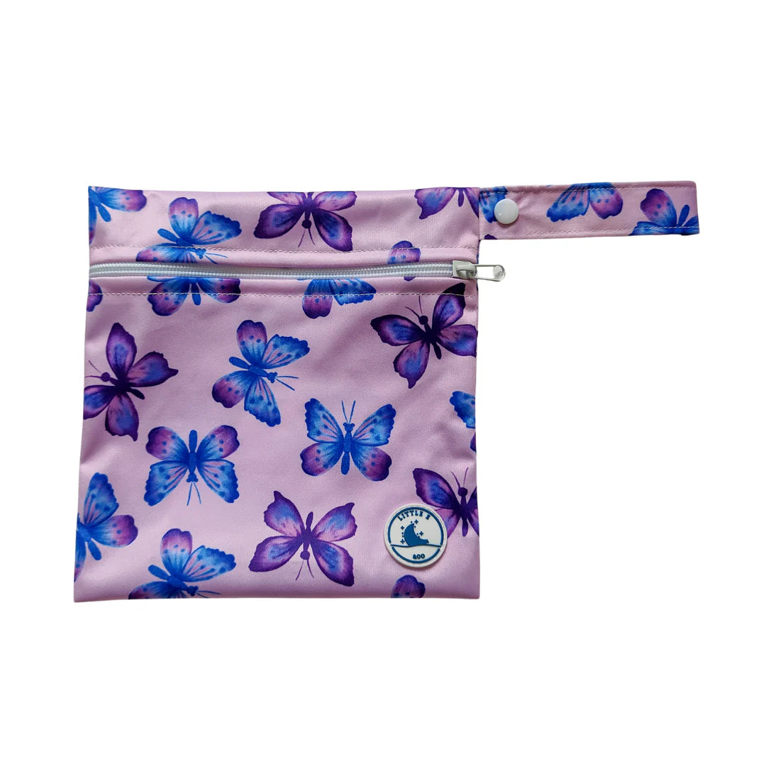 Reusable Swim Nappy & Mini Wet Bag Combo - Butterflies