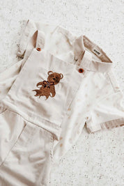Xmas Teddy Overall