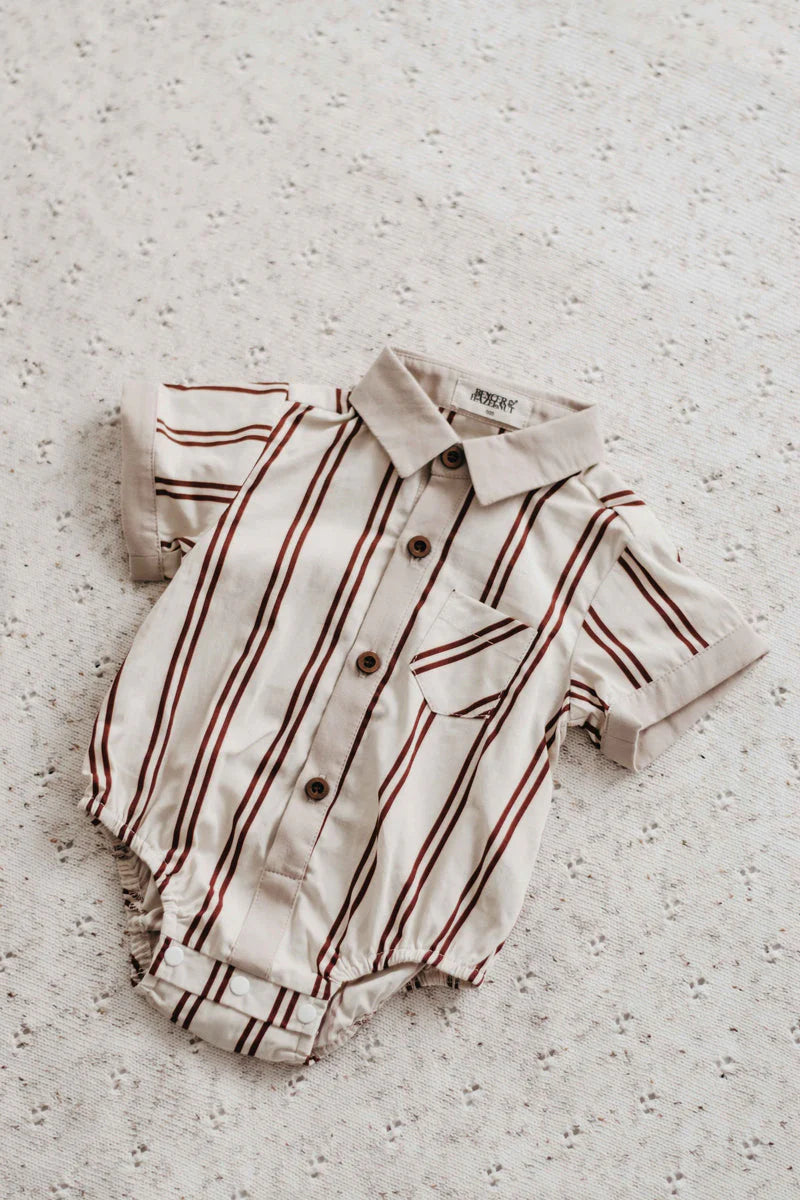 Candy Cane Collared Romper