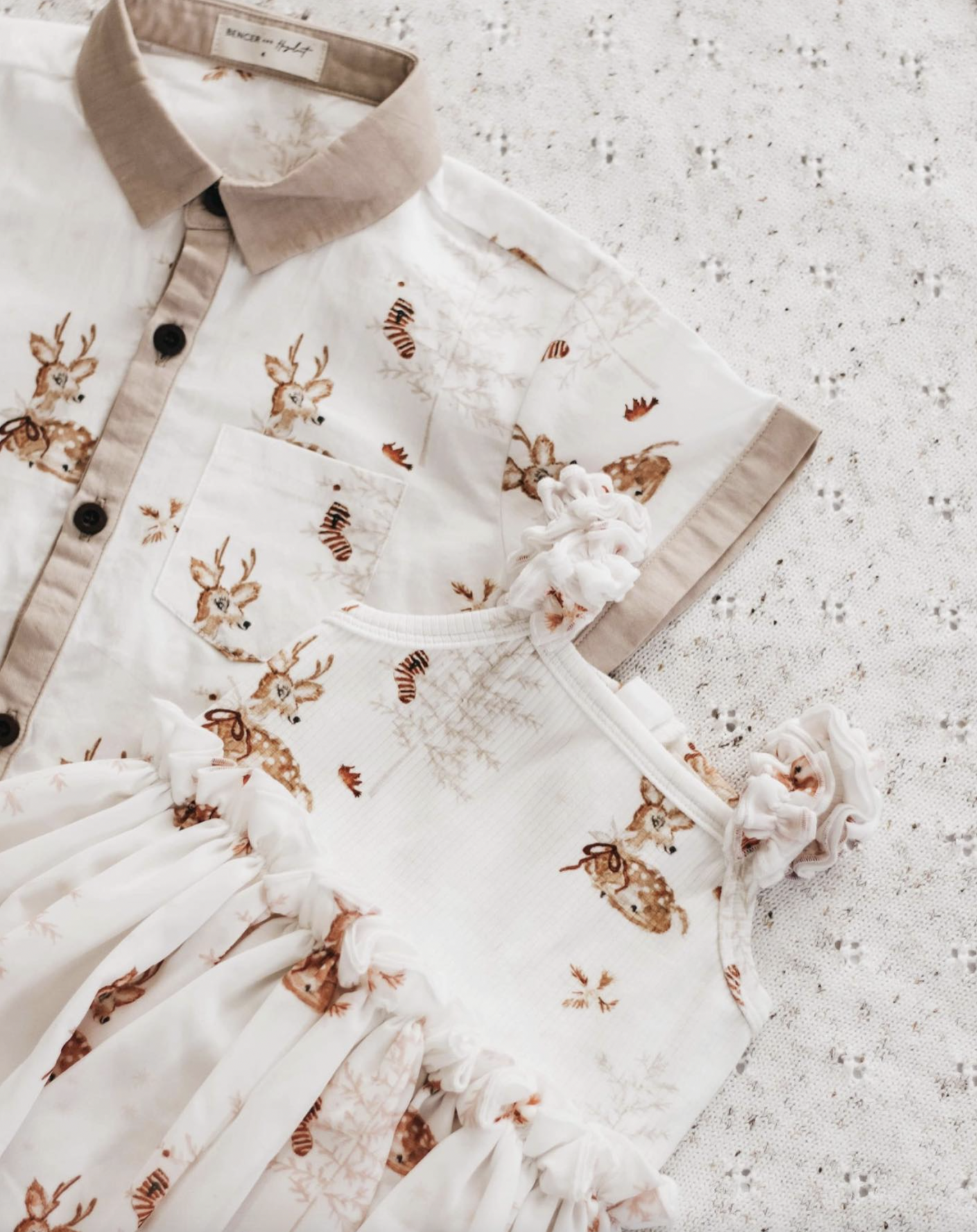 Reindeer Collared Romper