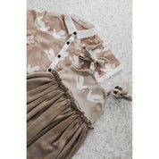 Dove Collared Shirt Romper