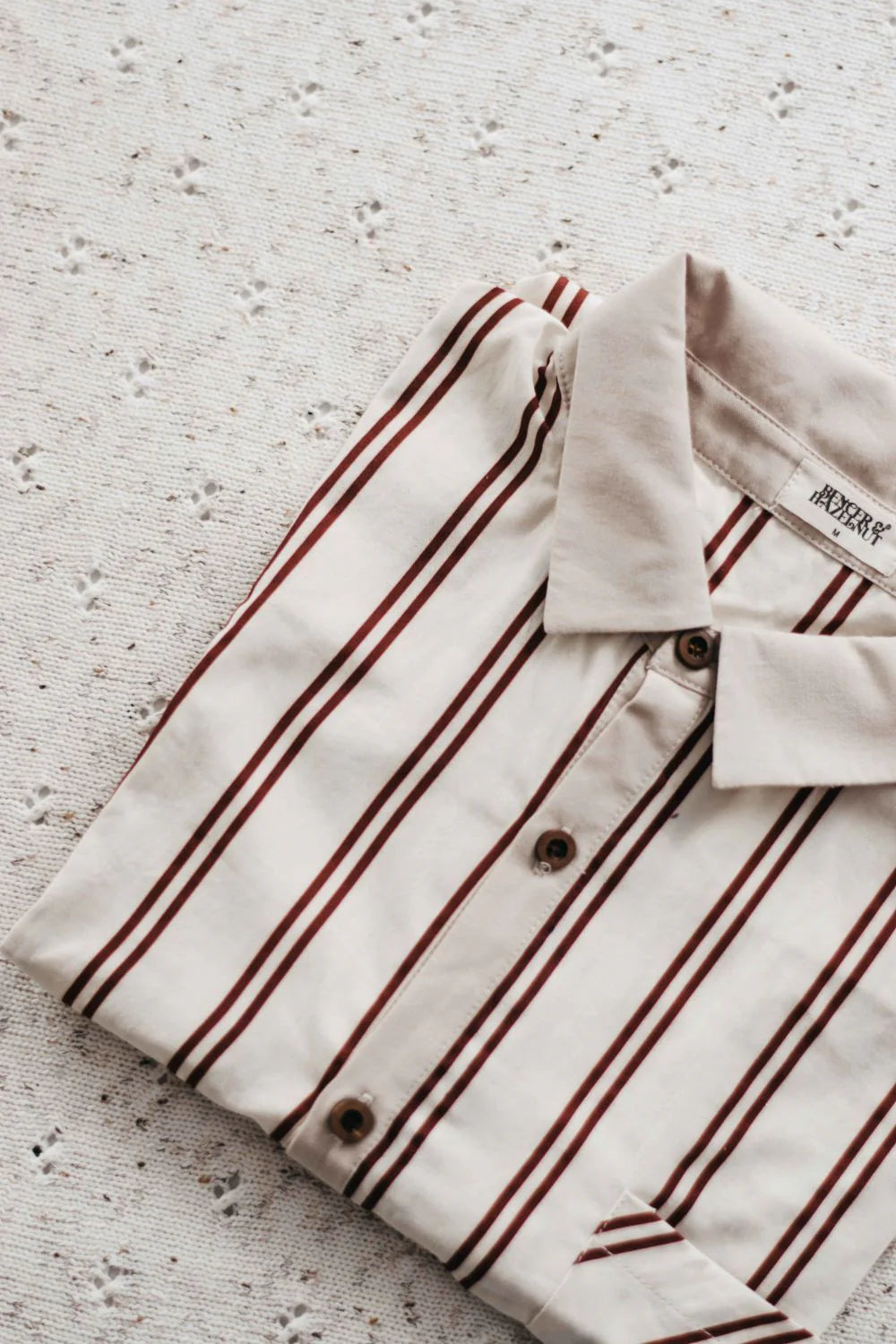 Candy Cane Striped Collared Shirt