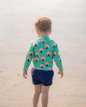 Jarvis Green Long Sleeve Rashie & Trunk Set