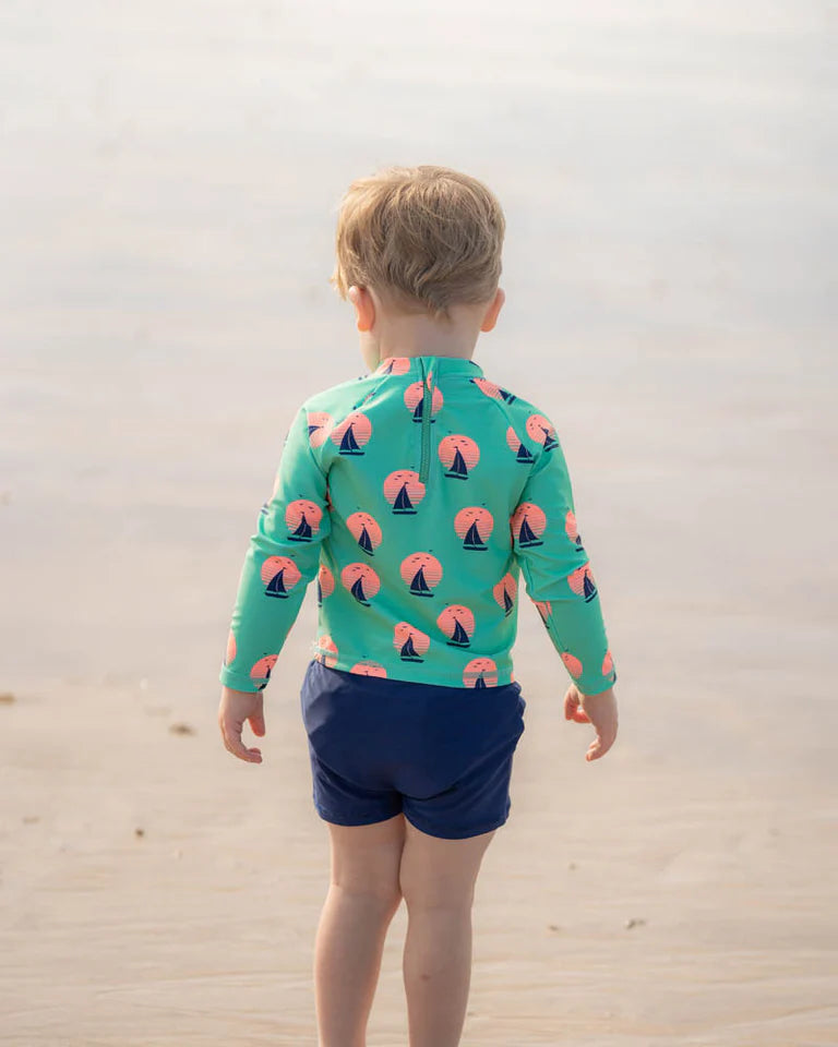 Jarvis Green Long Sleeve Rashie & Trunk Set