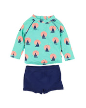 Jarvis Green Long Sleeve Rashie & Trunk Set