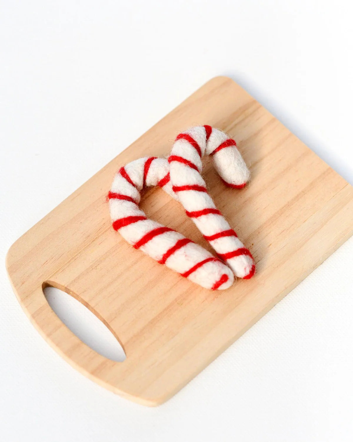 Felt Candy Canes - Set of 2 (White)