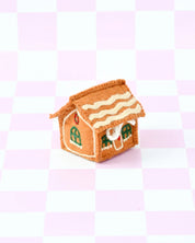 Felt Gingerbread House - Green Windows