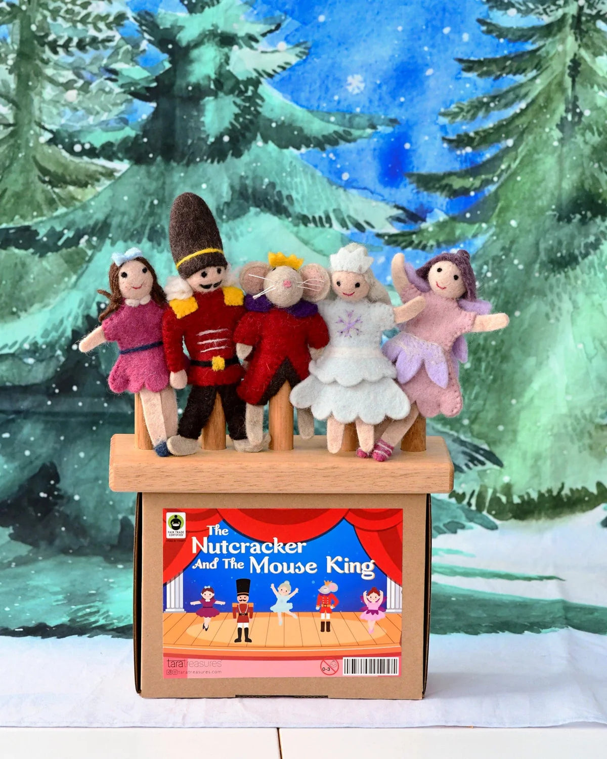 Nutcracker and the Mouse King Finger Puppet Set