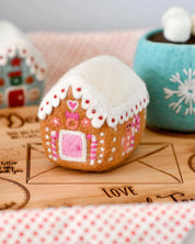 Felt Pink Gingerbread House