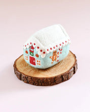 Felt Blue Gingerbread House