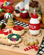 Felt Santa's Milk Bottle