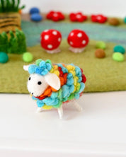 Felt Rainbow Sheep Toy