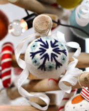 Felt Bauble Christmas Ornament - Snowflake