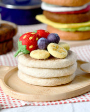 Felt Pancake Stack Play Food Set