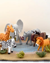 Felt Safari Animal Toys (Set of 6)