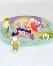 Felt Waldorf Mermaid - Green Hair