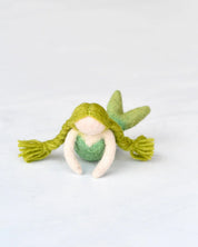 Felt Waldorf Mermaid - Green Hair