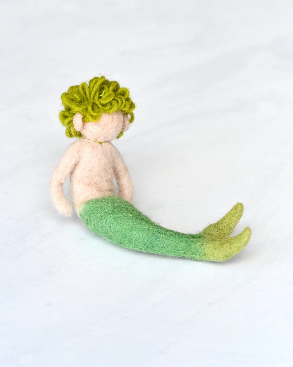 Felt Waldorf Merman - Green Hair