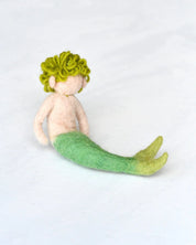 Felt Waldorf Merman - Green Hair