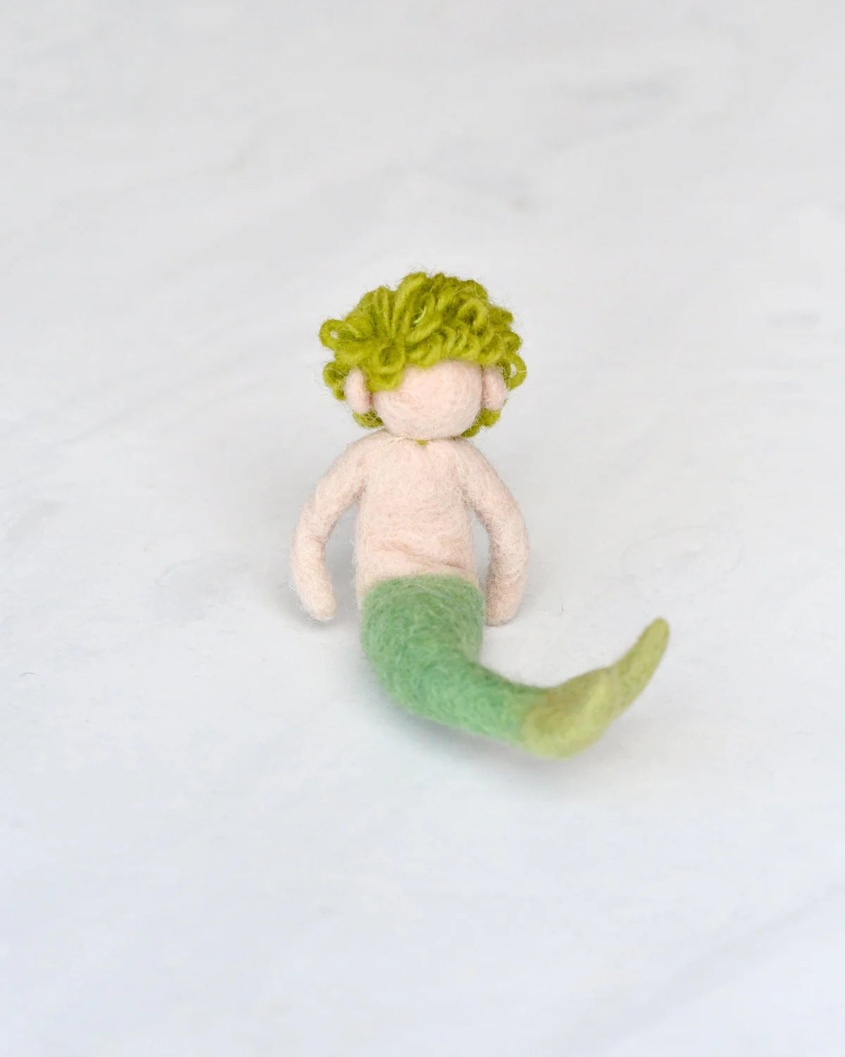 Felt Waldorf Merman - Green Hair