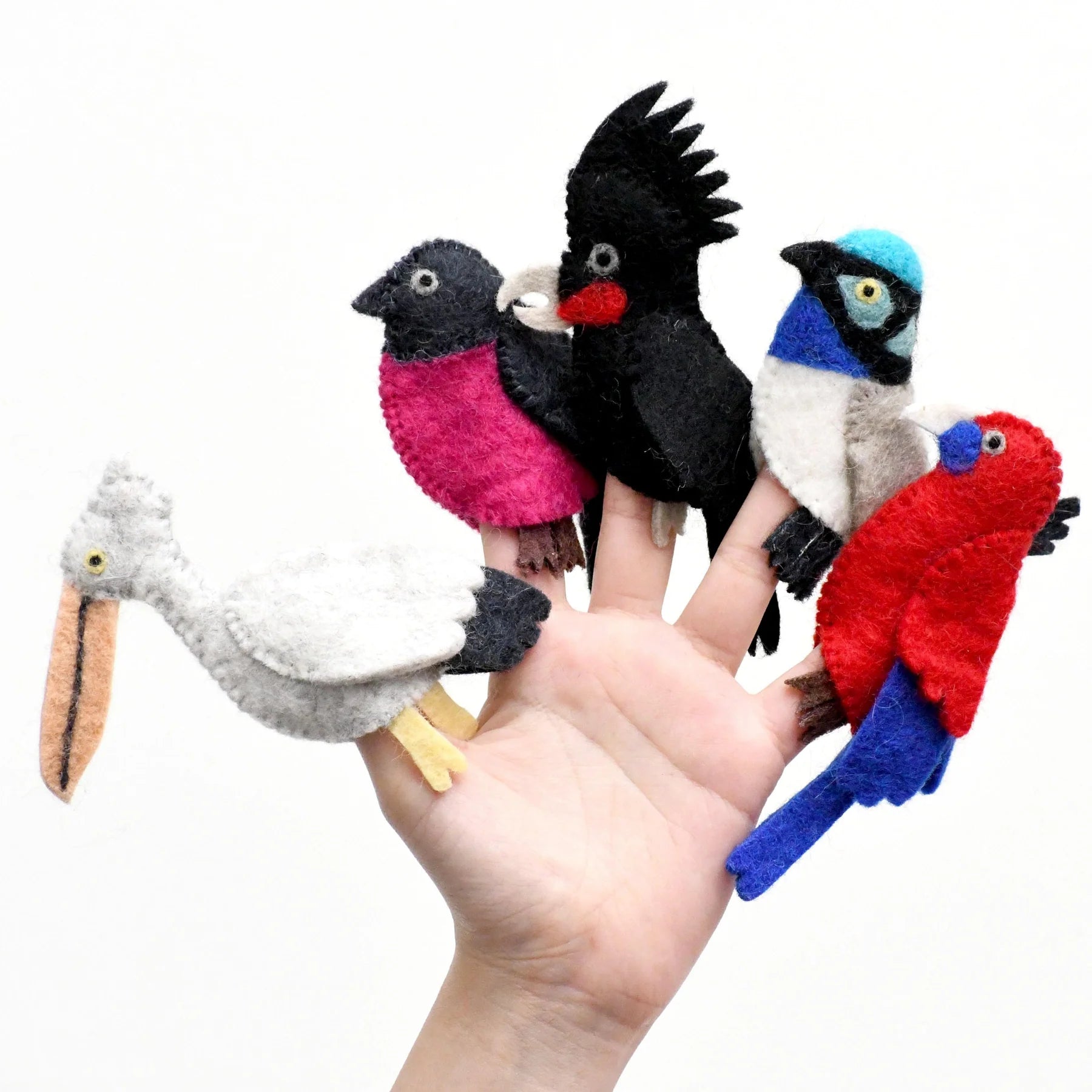 Australian Colourful Birds - Finger Puppet Set