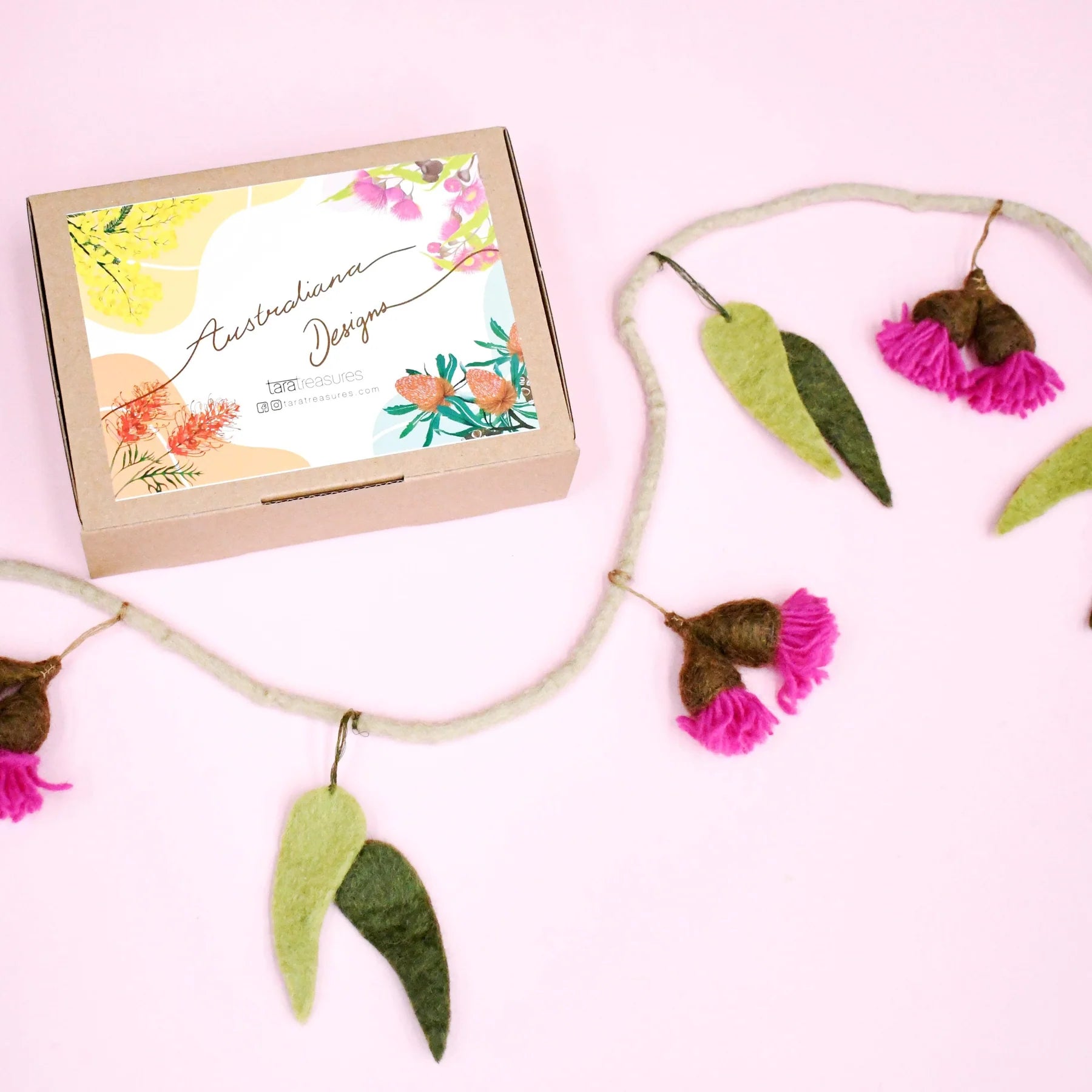 Eucalyptus and Gum Blossoms Garland