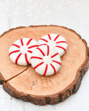 Felt Peppermint Candy Lollies (Red and White) - Set of 3