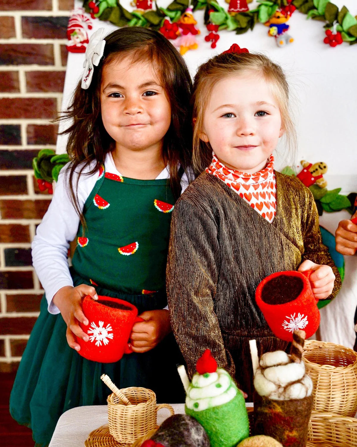 Felt Hot Chocolate Cacao with Marshmallows (Red Cup)