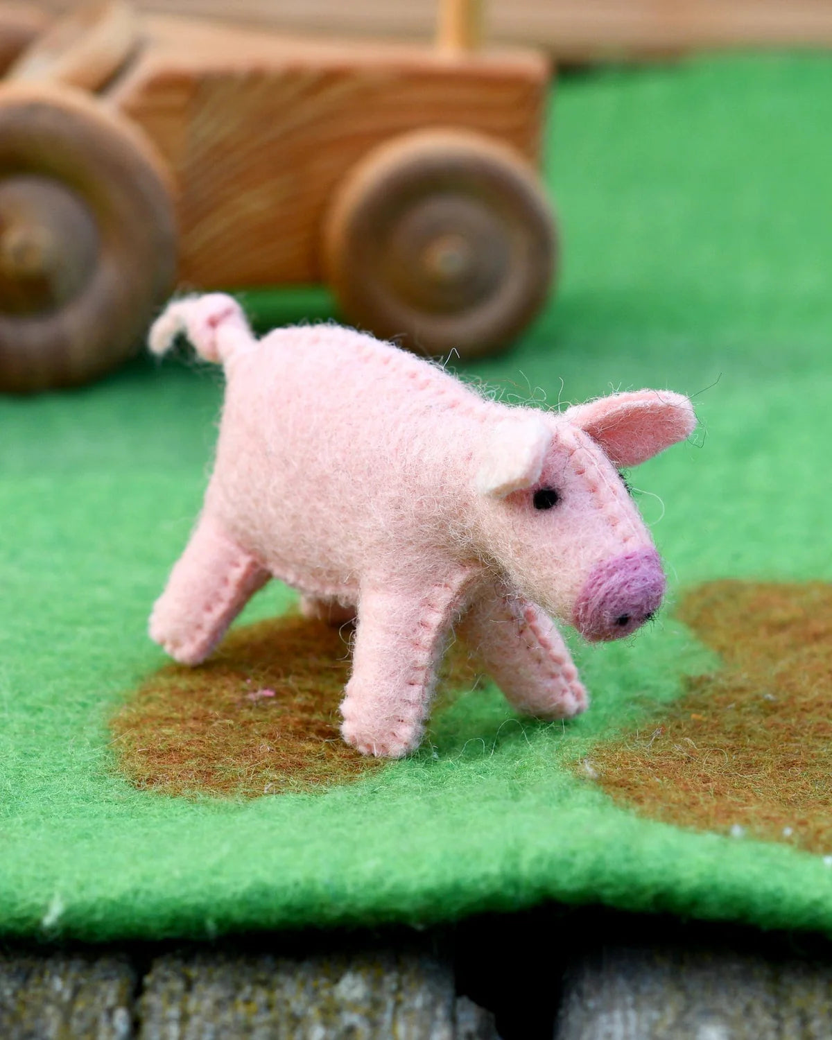 Felt Pig Farm Animal Toy