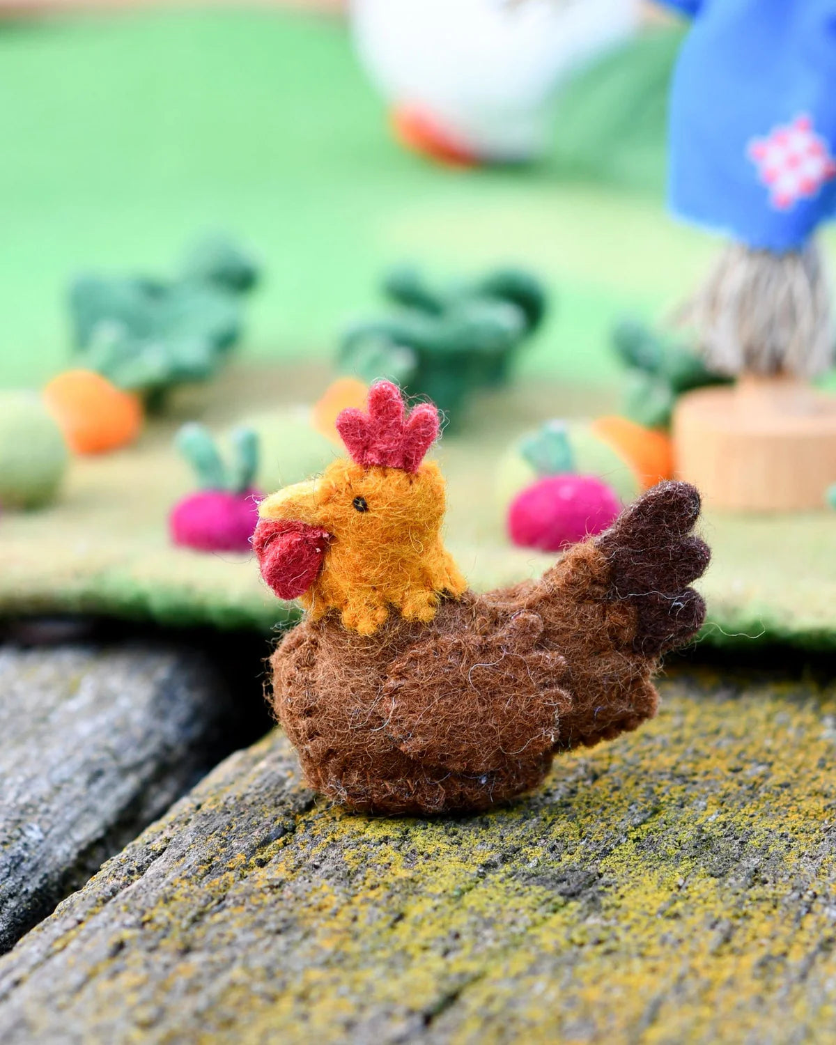 Felt Chicken Farm Animal Toy