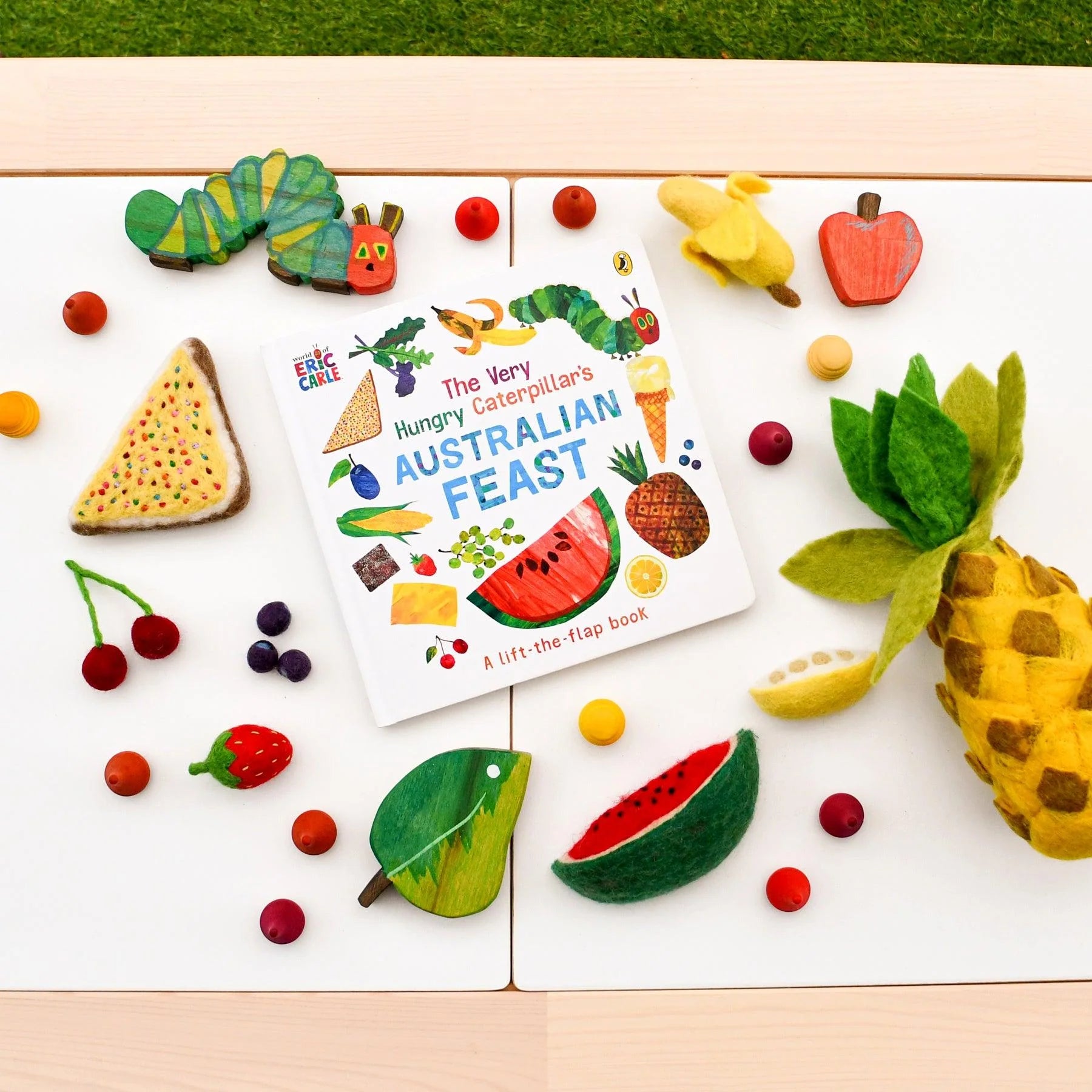 Felt Vegetables and Fruits Set D (Set of 12 pieces)