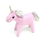 Felt Pink Unicorn Toy