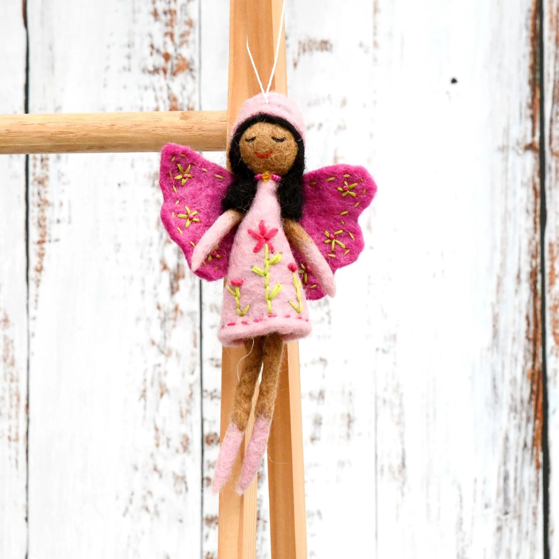 Felt Angel Fairy - Pink Dress