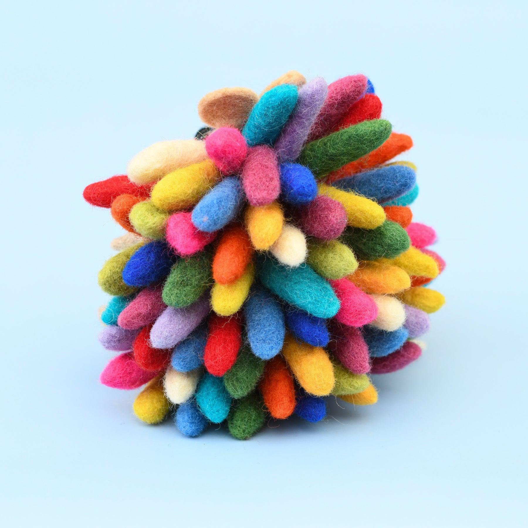 Felt Colourful Rainbow Hedgehog