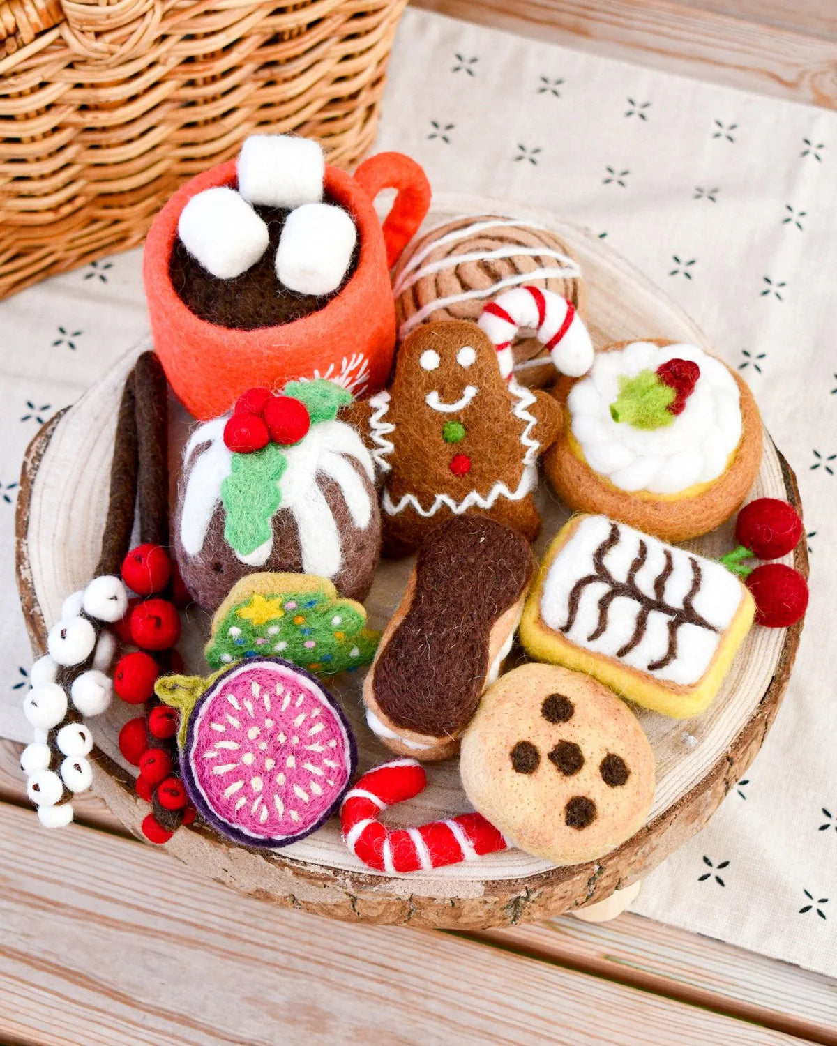 Christmas Felt Play Food Grazing Box (Set A)