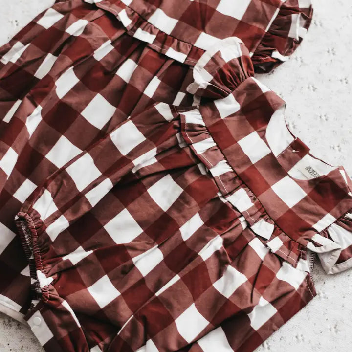 Red Gingham Playsuit