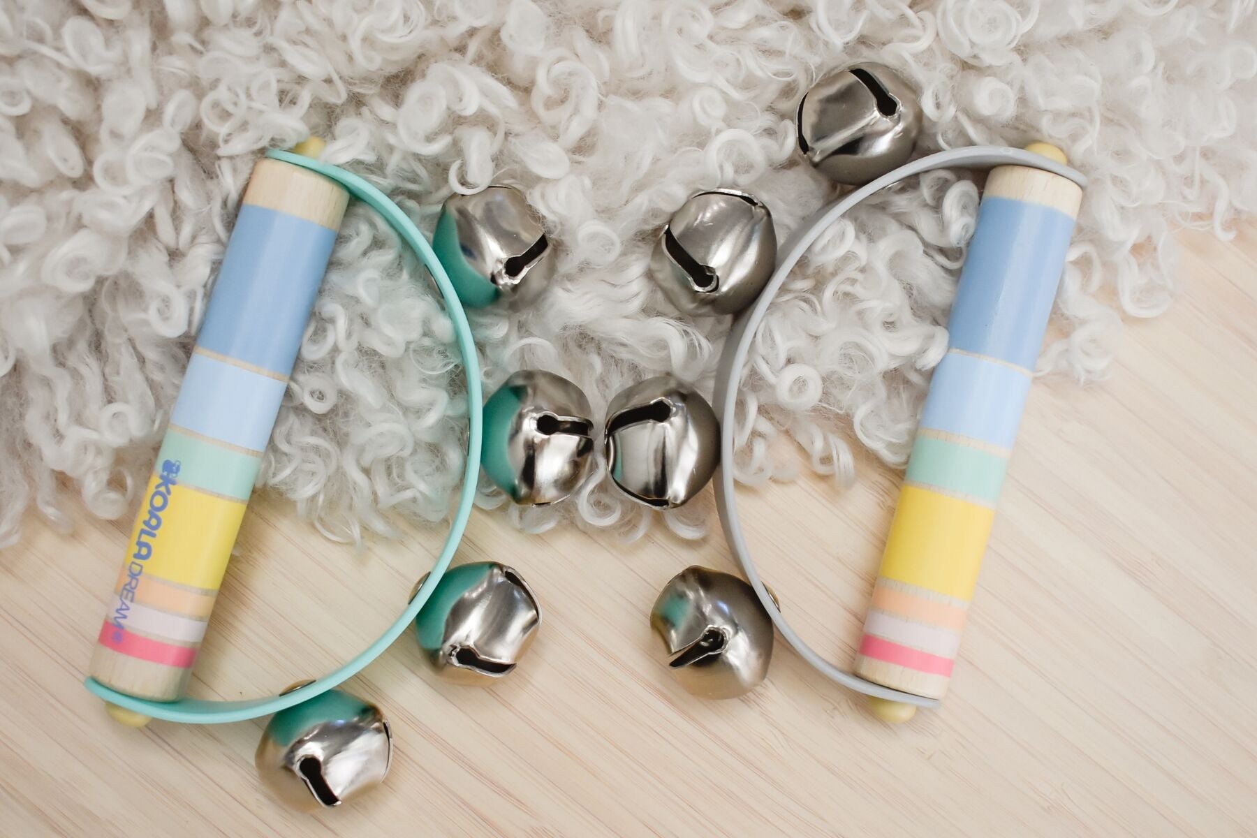 Rainbow Hand Bell Clusters