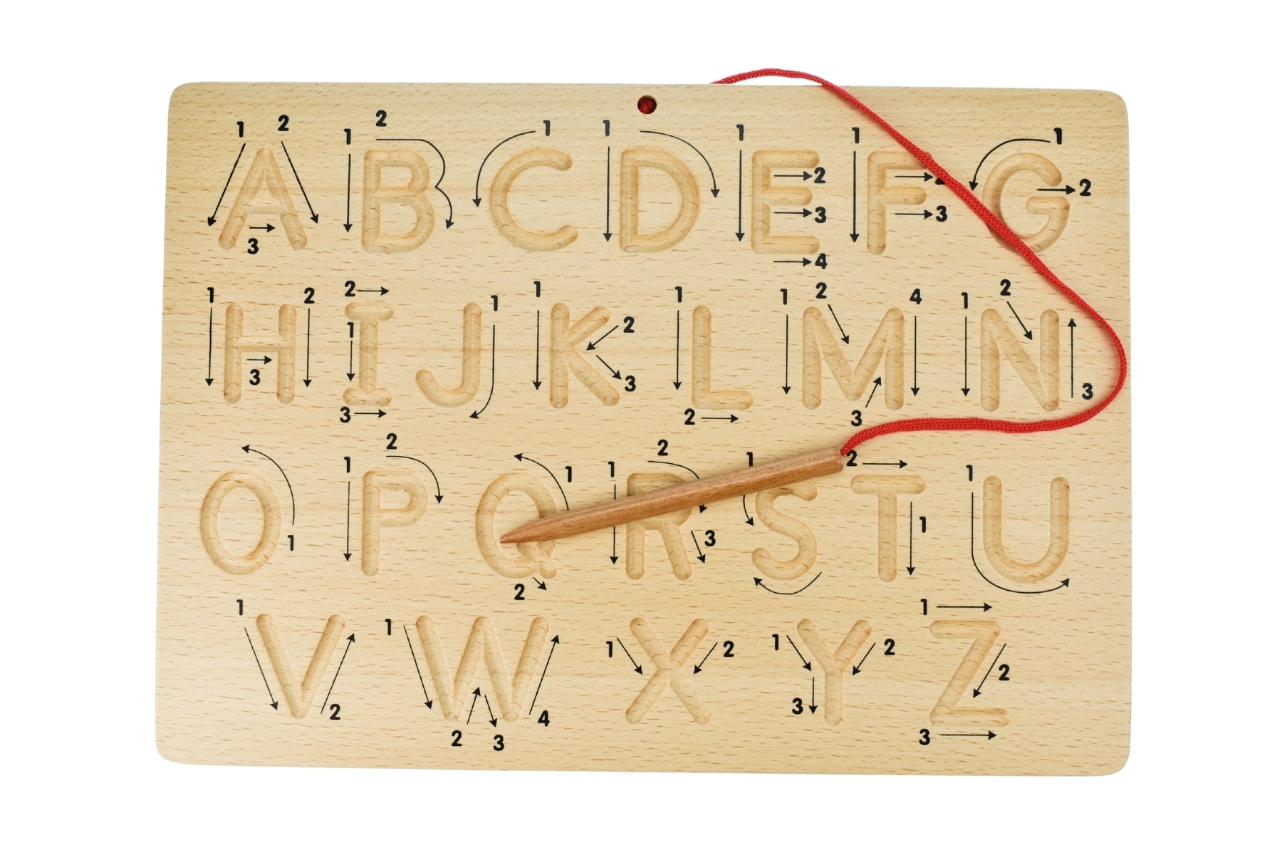 Alphabet tracing board double sided