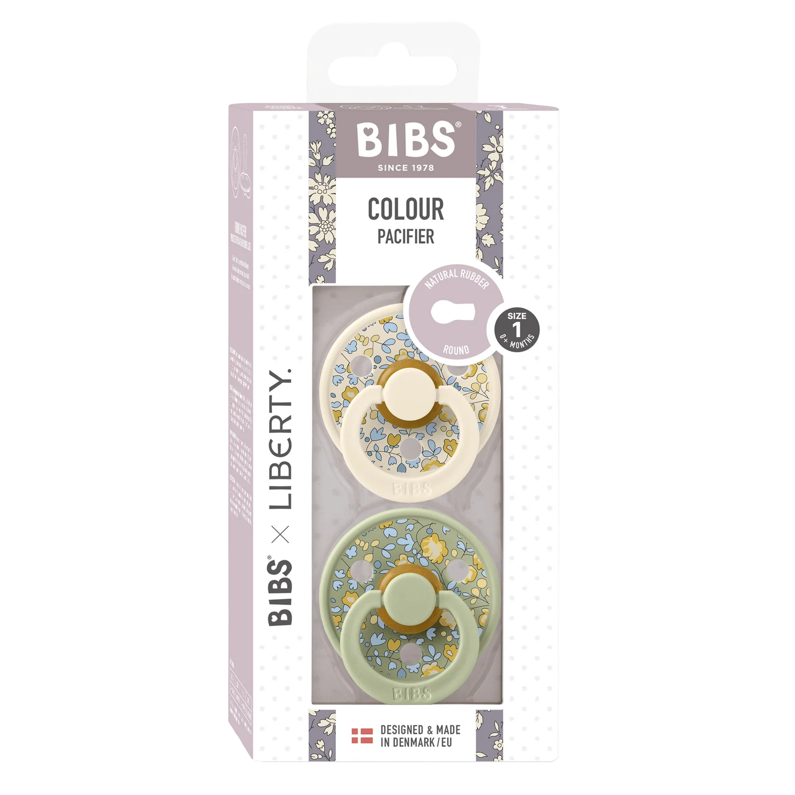 BIBS x Liberty Eloise/Sage - Round Size 1