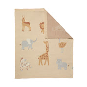 Cotton Knit Blanket - Wild Safari