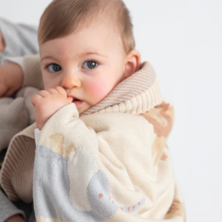 Cotton Knit Blanket - Wild Safari