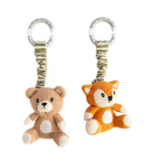 Stroller Toy 2 Pack - Bear & Fox