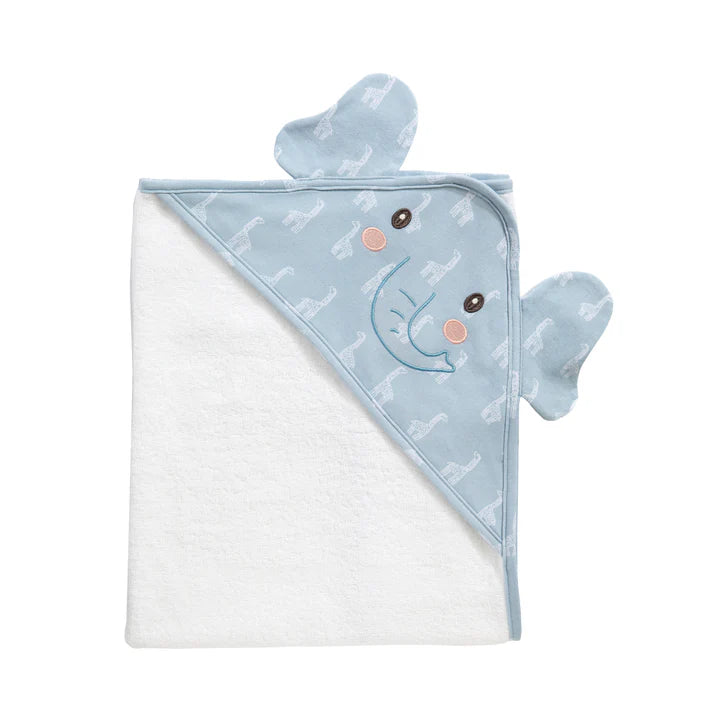 Hooded Towel - Elephant Playtime