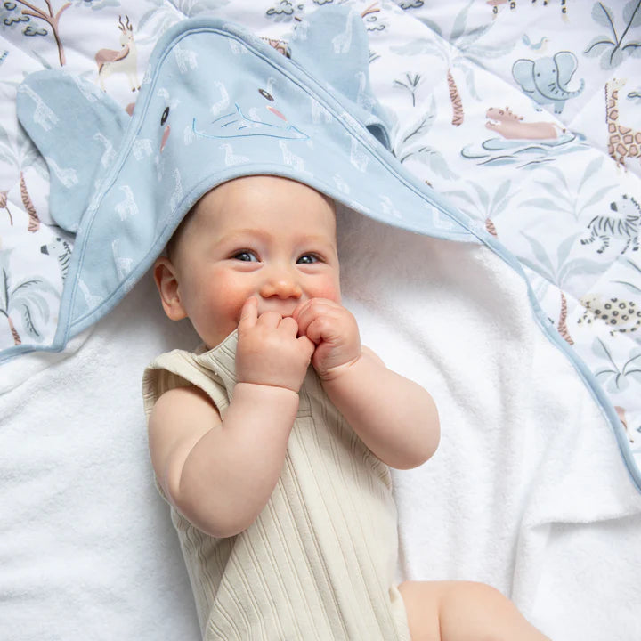Hooded Towel - Elephant Playtime