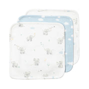 3 Pack Washcloths - Elephant Playtime