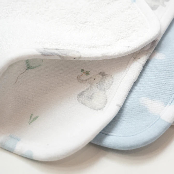 3 Pack Washcloths - Elephant Playtime